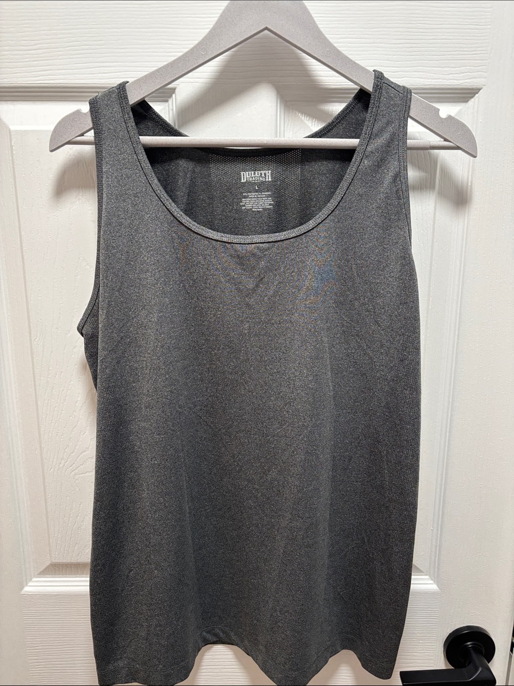 Duluth Trading Co Gray Scoop Neck Tank